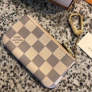 Louis Vuitton key pouch in Damier Azur